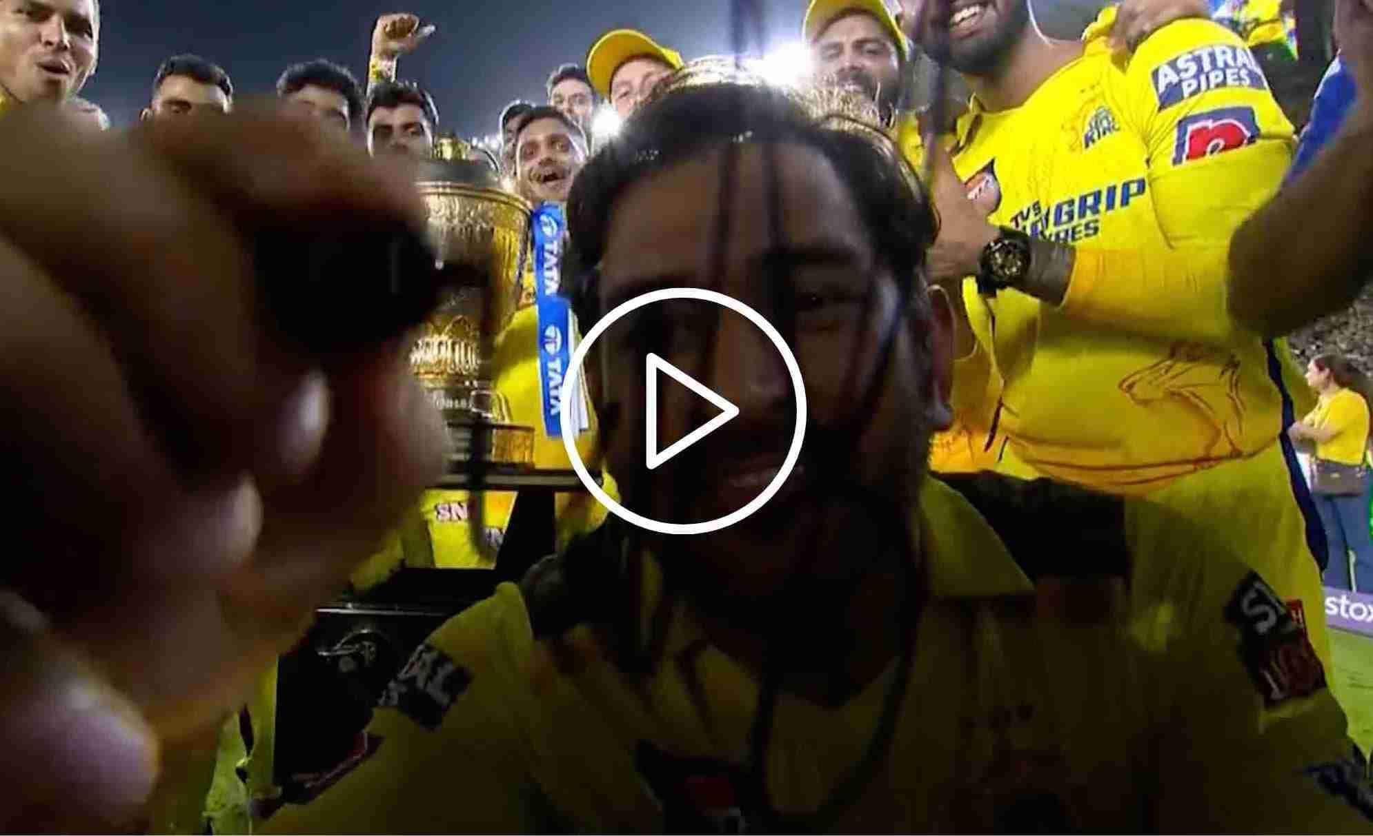 [WATCH] MS Dhoni Signs His Autograph In Style On Camera As CSK Clinch 5th IPL Title